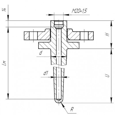 Рис.20. ГТ-704-04 исполнение VanStone  для ДТ с подвижным штуцером